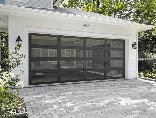 Lawndale Garage Door Repair design specialist presenting custom garage door options to Lawndale homeowner