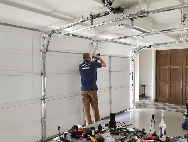 Lawndale Garage Door Repair certified technician performing precision garage door repair in Lawndale